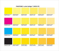 Free 8 Sample Cmyk Color Charts In Pdf Word
