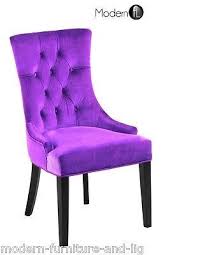 Purple Dining Chair Product Description This Gorgeous Dining Chair Will Make A Great Statement In Any Roo Purple Dining Chairs Purple Velvet Chair Velvet Chair