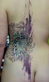 Without the black lines, it is a unique way of expressing statement in an. Street Tattoo Klaim Chrysanthemum Tattoo Tattoos Watercolor Tattoo
