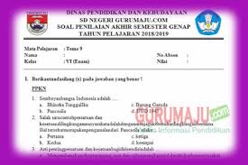 Soal Uas Pas Kelas 6 Tema 9 Semester 2 Kurikulum 2013 Revisi 2018 Guru Maju