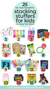 Stocking stuffers are one of the most underrated parts of the christmas gifting world. Fun Kids Stocking Stuffers One Lovely Life