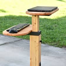 Diy Standing Desk Adjustable And Mobile Pdf Plan Diy Creators Diy Standing Desk Standing Desk Diy Adjustable Laptop Desk Diy