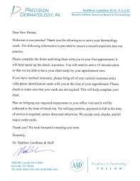 Sample letter to employer for informing change of bank account for salary transfer. 5 New Patient Welcome Letters That Increase Engagement Etactics