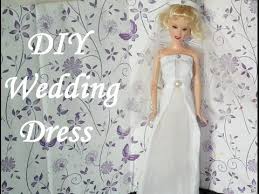 How To Make A Wedding Dress Easy Doll Wedding Dress Doll Wedding Dress Diy Diy Wedding Dress