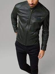 Nappa Leather Jacket With Mandarin Collar View All Leather Jackets Men United States Massimodutti Com Leather Jacket Leather Jacket Men Mens Jackets