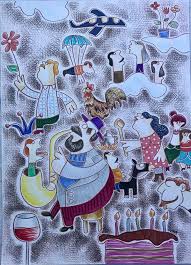 New Year S Eve Paper Dimensions Drawings Painting
