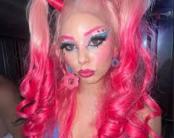 CHARLIE Blue.large Flower-shaped Dangling Earrings in Retro Vintage Style  From the 60s in Polymer.retro Earrings.gifts