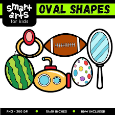 Oval Shapes Clip Art Educational Clip Arts Clip Art Shapes Art For Kids