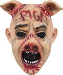 Amazon.com: Varuotu Clown Pig Mask Scary Crying Pig Mask Creepy Jigsaw Pig  Mask Realistic Animal Mask Halloween Costume Latex Props (Crying Mask) :  Clothing, Shoes & Jewelry