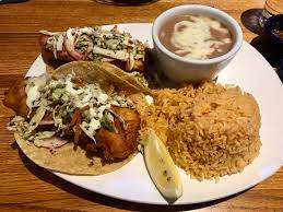 Maybe you would like to learn more about one of these? Baja Fish Tacos With Fried Pinto Beans And Rice Picture Of Agave Mountain View Tripadvisor