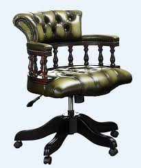 Office chair executive racing gaming adjustable swivel recliner leather computer. Chesterfield Captains Office Chair Antique Olive Green Leather Buy Captains Chesterfield Office Chair At Designersofas4u