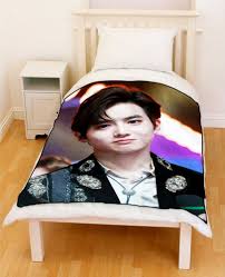 Exo Suho Cute Smile Bedding Throw Fleece Blanket Suho Exo Fleece Blanket Suho