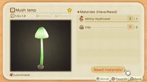 Mushroom Diy Crafting Recipes How To Get Them In Animal Crossing New Horizons