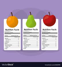 Fruits Healthy Food Nutrition Facts Label Benefits