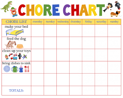 Behaviour Charts For 6 Year Olds 5 Chore Chart For