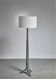Classic & modern floor lamps: Emiel Veranneman Bronze Floor Lamp Belgium 1940s 50s