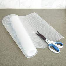 Peel off the adhesive backing paper and stick to any dry flat surface. Drawer Shelf Liner Clear Plast O Mat Ribbed Shelf Liner The Container Store