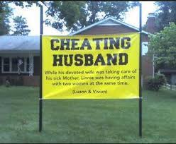 Woman vows to take revenge after capturing her neighbour stealing her package of pricey cosmetics. Hilarious Yard Signs You Wish Your Neighbors Had Cheating Men Cheating Husband Funny Quotes About Exes