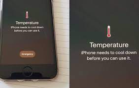 If these resistors detect any heat in these area comes temperature warning. Heatwave Causes Iphone Handsets To Display Temperature Warning Screen The Irish News