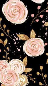 Logotipo rose gold + fundo transparente no app canva. Rose Gold Cute Wallpapers Flowers 1242x2208 Download Hd Wallpaper Wallpapertip