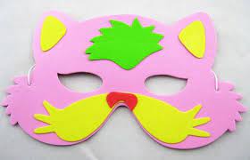 Okul Oncesi Maske Alinti Boyama Kagidi Cocuklar Icin Sanat Maskeler