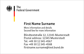 Create free, custom business card designs. Business Card For Germany