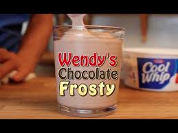 wendy s chocolate frosty 3 ing