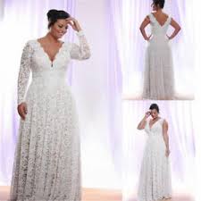 Details About Plus Size Wedding Dresses With Removable Long Sleeve Beach Lace Bridal Gowns