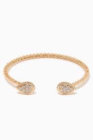 صور أساور مفتوحة بالاحجار الكريمة للبنات 2020 Gold Bracelet Jewelry Gold