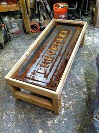 Images about tailgate coffee tables on. Diy Furniture Coffee Table Out Of Old Tailgate Diy Loop Leading Diy Craft Inspiration Magazine Database