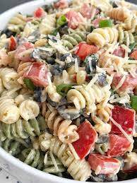 Caesar Pesto Pasta Salad Pasta Salad Recipe Salads Side Dish Caesar Pesto Pasta Salad Will Be A Salad Side Dishes Pesto Pasta Salad Pasta Salad Recipes