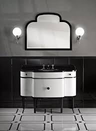 Schwarze Akzente Im Bad Inspiration Furs Bad Auf Ad Klassisches Badezimmer Art Deco Spiegel Bad Inspiration
