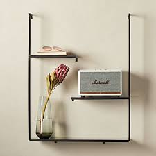 modern shelving and wall mounted