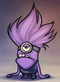 A purple minion chases the girls around, but they get saved by dr. How To Draw An Evil Minion Despicable Me 2 Step By Step Drawing Guide By Dawn Dragoart Com