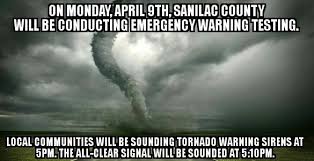 Croswell Fire And Rescue This Coming Monday Sanilac County Emergency Management Will Be Conducting Testing Of The Emergency Warning System Local Fire Departments Will Be Setting Off Sirens At 5pm As