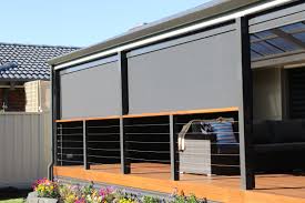 Privacy And Protection With Stratco Ambient Outdoor Blinds Outdoor Blinds Exterior Blinds Outdoor Pergola