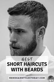 29 Best Short Hairstyles With Beards For Men 2021 Guide Short Hair With Beard Fade Haircut With Beard Short Hair Styles