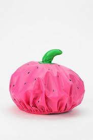 Too Cute Strawberry Shower Cap The Perfect Girly Stocking Stuffer Shower Cap Shower Caps Pvc Shower