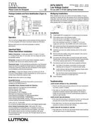 Local u1, u2, p1, p2 local val_v,val_a,val_w,val_wh local local_dbg=0. Lutron Diva Dvtv Iv Installation Instructions