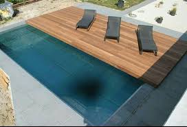 Cubierta En Madera Sobre Rrieles Para Pisina Backyard Pool Swimming Pool Decks Small Pools