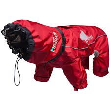 Helios Large Red Weather King Ultimate Windproof Full Bodied Pet Jacket