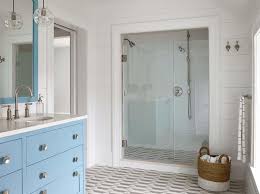 It looks gorgeous and elegant on walls and on the floor but can also be added as a decoration to the shower area, bathtub or sink. Gray And Blue Bathroom Design Ideas