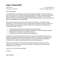 Best Training And Development Cover Letter Examples Livecareer