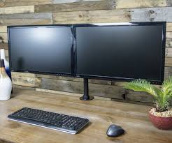 Vivo Dual Monitor 27 Array Desk Mount Wayfair Dekoration Schlafzimmer Wohnzimmer Wohnung Hausdekor E Dual Monitor Stand Monitor Stand Dual Monitor Desk