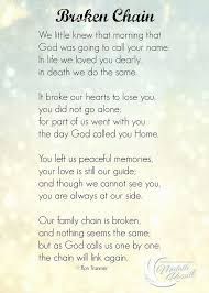 Unbroken Chain Grieving Quotes Funeral Poems Grief Poems
