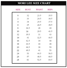 24 all inclusive mori lee bridesmaid size chart