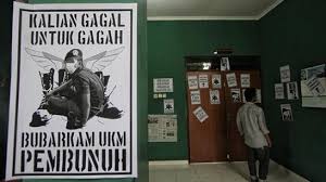 Pihak uns menyatakan sanksi terberat untuk menwa adalah pembubaran organisasi. Lei4gecizye5qm