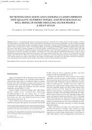 Here are some common italian to english food translations: Pdf Nutrition Education And Cooking Classes Improve Diet Quality Nutrient Intake And Psychological Well Being Of Home Dwelling Older People A Pilot Study
