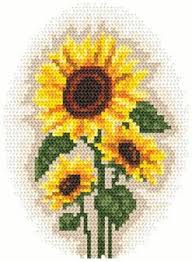 Free Printable Sunflower Cross Stitch Pattern Sunflowers