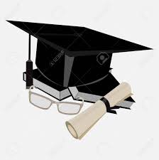 And asian, african american and caucasian cartoon graduation boys and girls. Graduation Graphic Including Graduation Cap Tassle Books And Diploma Royalty Free Cliparts Vectors And Stock Illustration Image 126597939